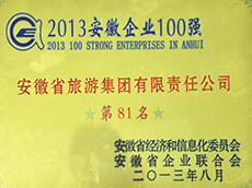 2013年度安徽企業(yè)100強(qiáng)